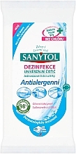 Fragrances, Perfumes, Cosmetics Antibacterial Wet Wipes, 24 pcs - Sanytol Anti-Allergenic Disinfectant Cleaning Wipes