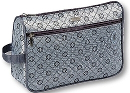 Fragrances, Perfumes, Cosmetics Makeup Bag "Geometric" 93760, gray - Top Choice