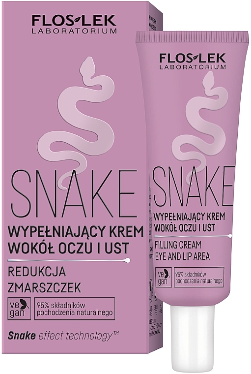 Eye & Lip Filler Cream - Floslek Snake — photo N1