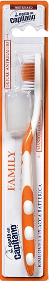 Family Toothbrush, hard, orange - Pasta Del Capitano Family Hard — photo N1