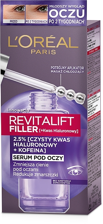 Eye Serum - L'Oreal Paris Revitalift Filler (ha) — photo N8