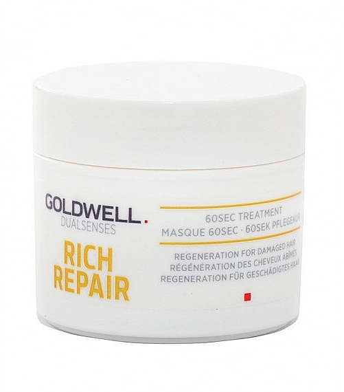 Hair Mask "Care in 60 Sec" - Goldwell Dualsenses Rich Repair 60sec Treatment — photo N2