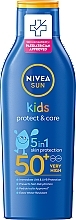 Fragrances, Perfumes, Cosmetics Body Sunscreen Lotion - Nivea Sun Kids Protect & Care SPF 50