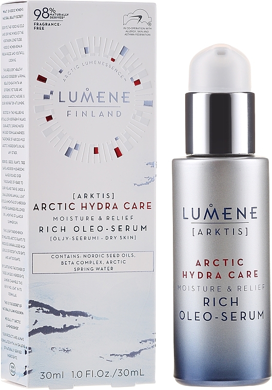 Face Serum - Lumene Arctic Hydra Care Moisture Relief Rich Oleo-Serum — photo N1