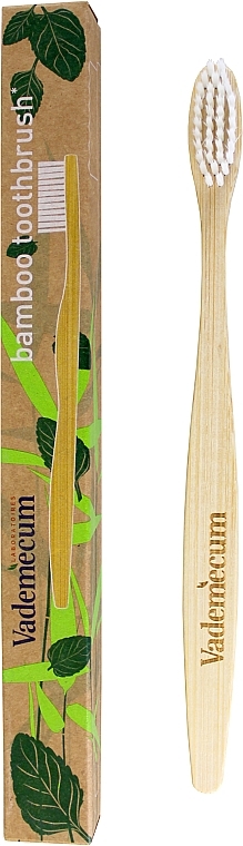 GIFT Bamboo Toothbrush, white - Vademecum Bamboo Toothbrush — photo N1