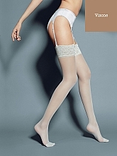 Women's Stockings "Calze Mary" 15 Den, visone - Veneziana — photo N4