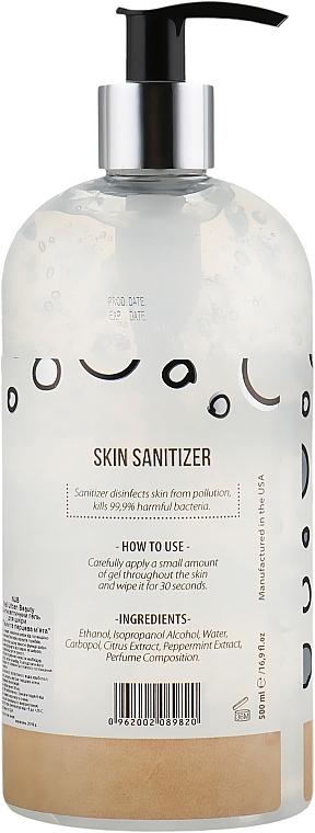 Antiseptic Hand & Foot Gel - NUB Skin Sanitizer Lime Peppermint — photo N4