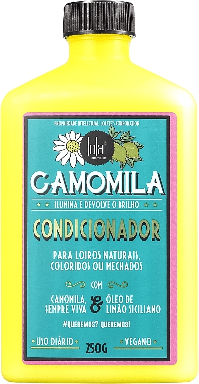 Chamomile Conditioner for Blonde Hair - Lola Cosmetics Camomila Conditioner — photo N1