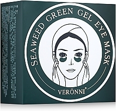 Rejuvenating Hydrogel Eye Patch with Seaweed Extract & Hyaluronic Acid - Veronni Seaweed Green Gel Eye Mask — photo N4