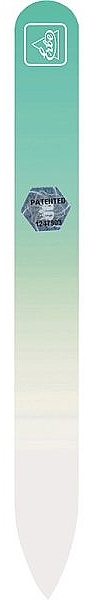 Glass Nail File 14 cm, pastel-green - Erbe Solingen Soft-Touch — photo N6