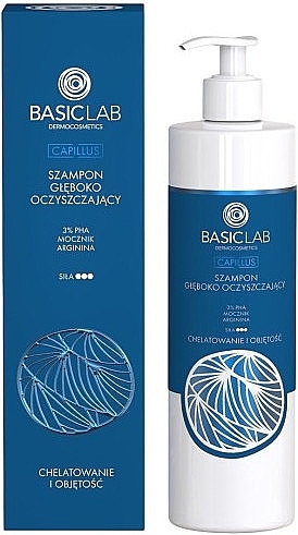 Deep Cleansing Shampoo - BasicLab Dermocosmetics Capillus 3% PHA — photo N1