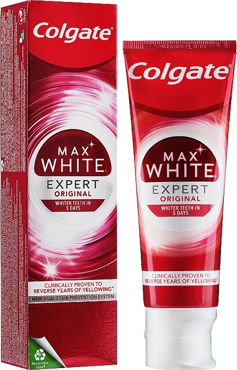Whitening Toothpaste - Colgate Max White Expert White Cool Mint Toothpaste — photo N22