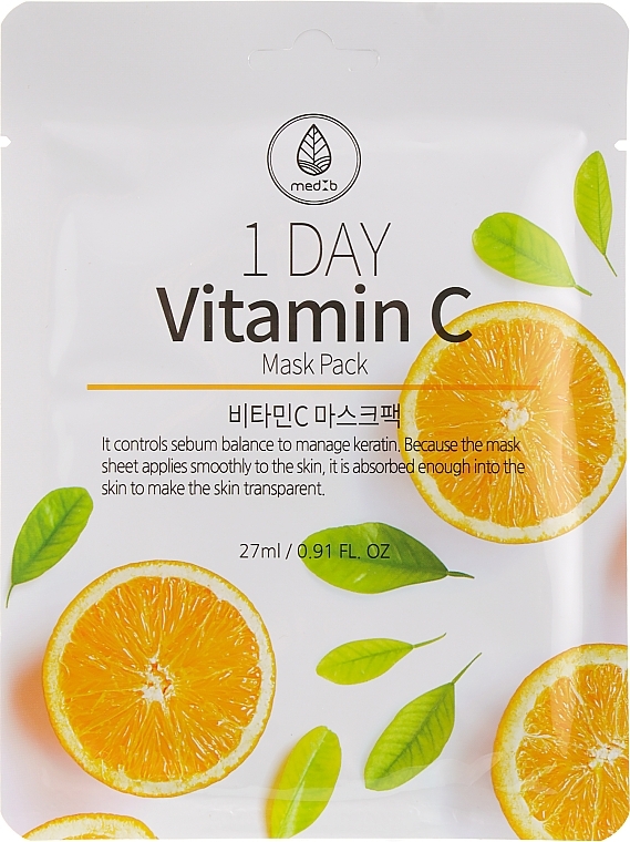 Vitamin C Sheet Mask - Med B Vitamin C Mask Pack — photo N1