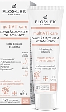 ビタミン配合の顔用保湿デイクリーム - Floslek MultiVIT Care Moisturizing Vitamin Cream SPF15 — photo N1