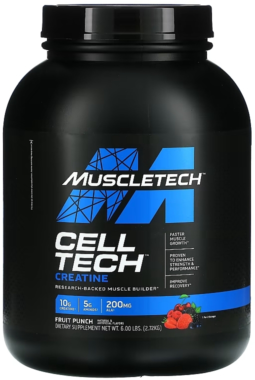 Creatine Food Supplement 'Fruit Punch' - MuscleTech Cell Tech Creatine Fruit Punch — photo N1