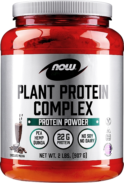 Plant Protein Complex, chocolate mocha - Now Foods Plant Protein Complex, Chocolate Mocha — photo N1