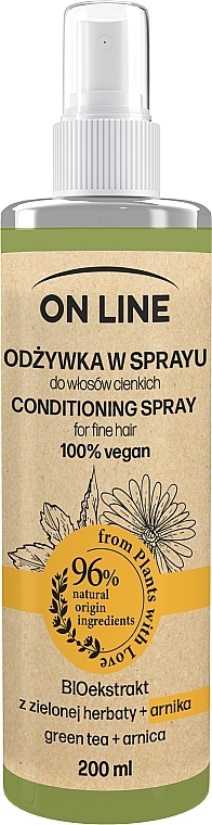 Conditioning Spray Green Tea & Arnika - On Line Green Tea + Arnika Conditioning Spray — photo N1