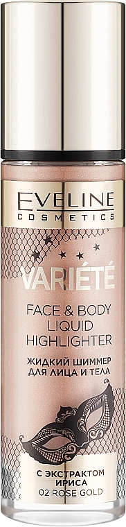 Liquid Highlighter - Eveline Cosmetics Variete Face & Body Liquid Highlighter — photo N1