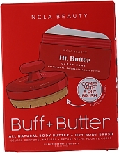 Set - NCLA Beauty Candy Cane (b/butter/100g+ brush/1pcs) — photo N1