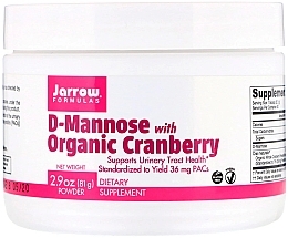 Fragrances, Perfumes, Cosmetics Dietary Supplement - Jarrow Formulas D-Mannose with Organic Cranberry