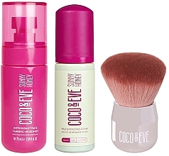 Fragrances, Perfumes, Cosmetics Set - Coco & Eve Tan Masters Kit (mist/750ml + bronz/foam/50ml + brush/1pcs + bag/1pcs)