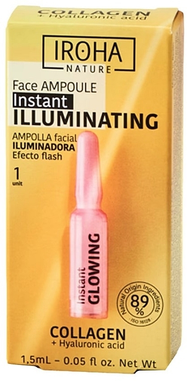 Brightening & Energizing Ampoule - Iroha Nature Instant Glowing Face Ampoule — photo N1