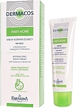 Fragrances, Perfumes, Cosmetics Night Face Cream - Farmona Dermacos Anti-Acne Normalising Night Cream