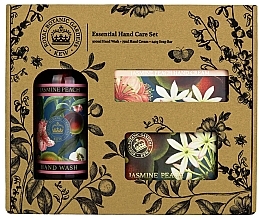 Fragrances, Perfumes, Cosmetics Set - The English Soap Company Jasmine Peach Essential Hand Care Set (soap/240g + h/cr/75ml + h/wash/500ml)