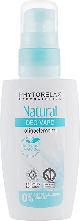 Natural Deodorant Spray - Phytorelax Laboratories Natural Vapo Deo With Oligoelements — photo N1