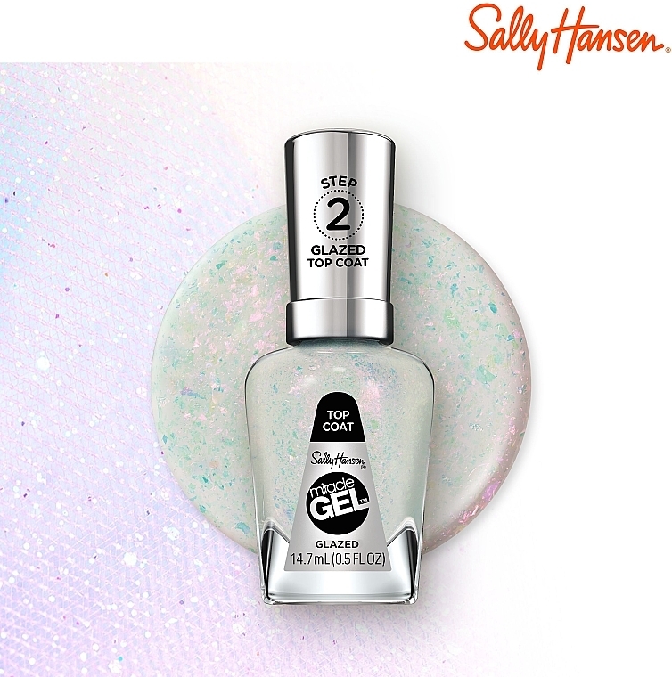 Shimmering Top Coat 'Glazed' - Sally Hansen Miracle Gel Top Coat — photo N6