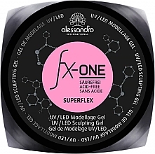 Super Elastic Nail Gel - Alessandro FX-One Superflex Gel — photo N9