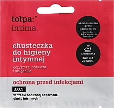 Fragrances, Perfumes, Cosmetics Antibacterial Intimate Wash Wipe, 1 pc - Tolpa Intima