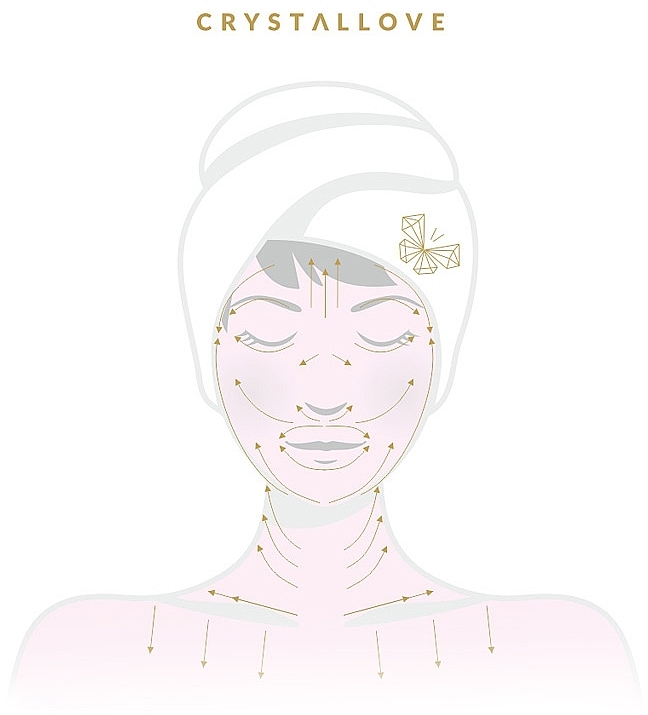 Quartz Facial Massager - Crystallove Vibrating Rose Quartz Oller — photo N3