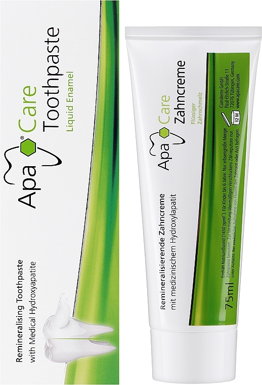 Remineralizing Toothpaste "Liquid Enamel" - ApaCare Remineralisierende Zahncreme — photo N2