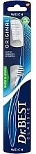 Fragrances, Perfumes, Cosmetics Toothbrush, soft, blue - Dr. Best Toothbrush Classic High Deep Medium