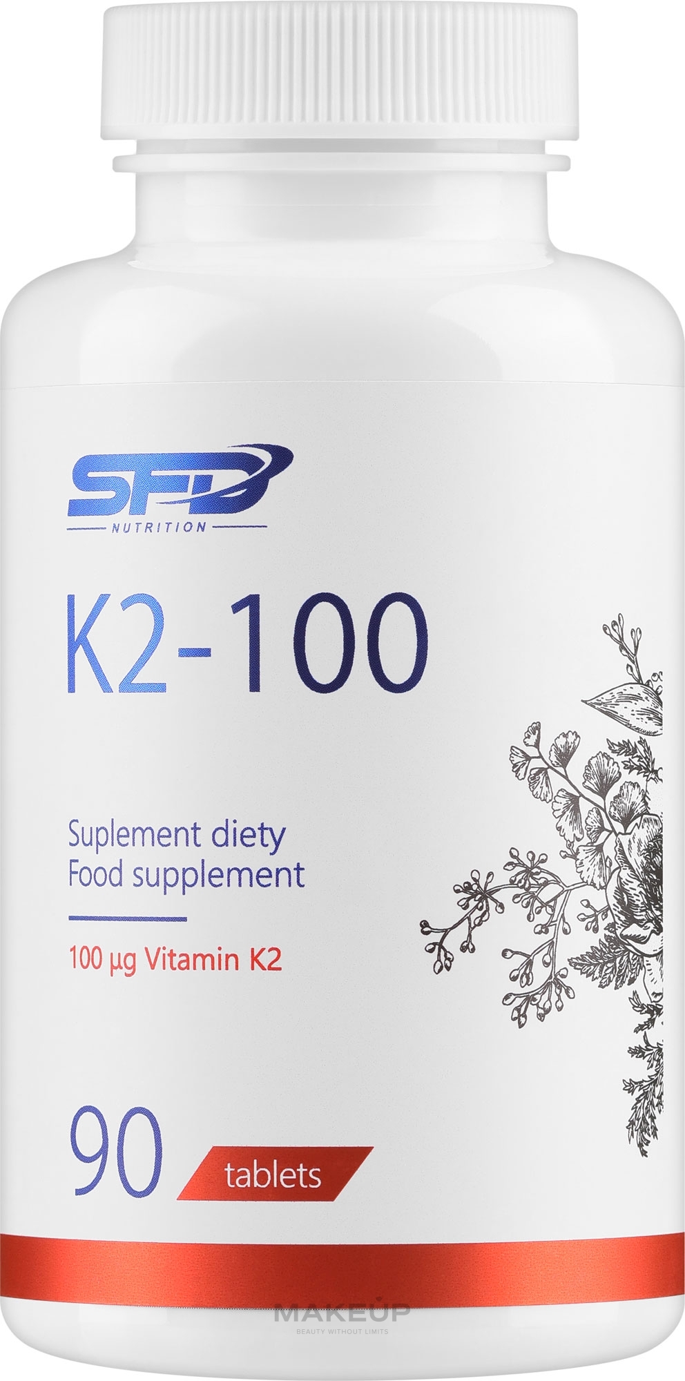K2 100 Dietary Supplement - SFD Nutrition K2 100 — photo 90 szt.