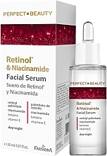 Fragrances, Perfumes, Cosmetics Moisturizing Anti-Wrinkle Day & Night Serum with Retinol & Niacinamide - Farmona Perfect Beauty Retinol & Niacinamide Facial Serum