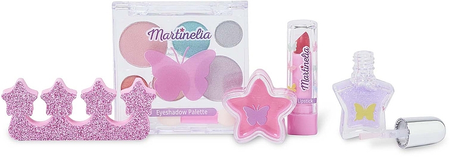 Set, 6 products - Martinelia Shimmer Wings Bagpack & Beauty Set — photo N2