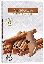 Cinnamon Tea Light Set - Bispol Cinnamon Scented Candles — photo N1