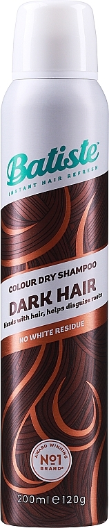 Dry Shampoo - Batiste Dry Shampoo Plus With a Hint of Colour Divine Dark — photo N1