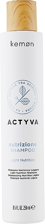 Slightly Dry Hair Shampoo - Kemon Actyva Nutrizione Ricca Shampoo — photo N1