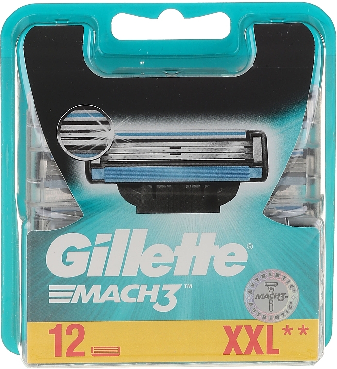 Shaving Razor Rifills, 12 pcs. - Gillette Mach3 XXL — photo N17