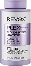 Fragrances, Perfumes, Cosmetics Blonde Tinting Shampoo - Revox Plex Blonde Boost Shampoo Step 4B