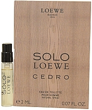 Fragrances, Perfumes, Cosmetics Loewe Solo Loewe Cedro - Eau de Toilette (sample)