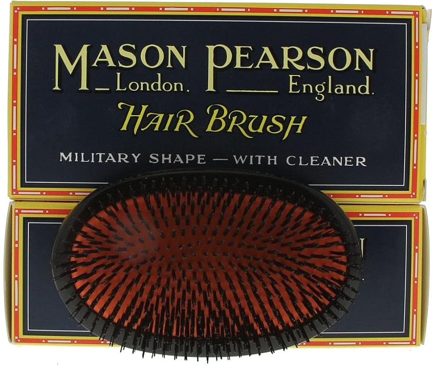 Hair Brush - Mason Pearson Military Hair Bush B1M Dark Ruby — photo N1