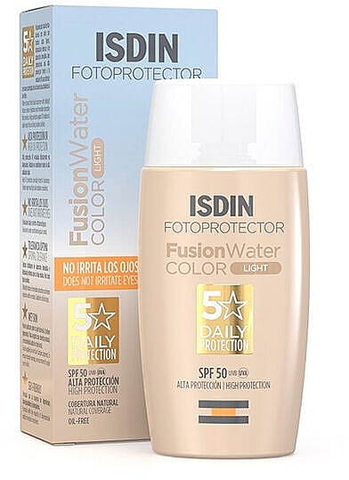 Toning Sunscreen - Isdin Fusion Water Colour Light SPF50 — photo N4