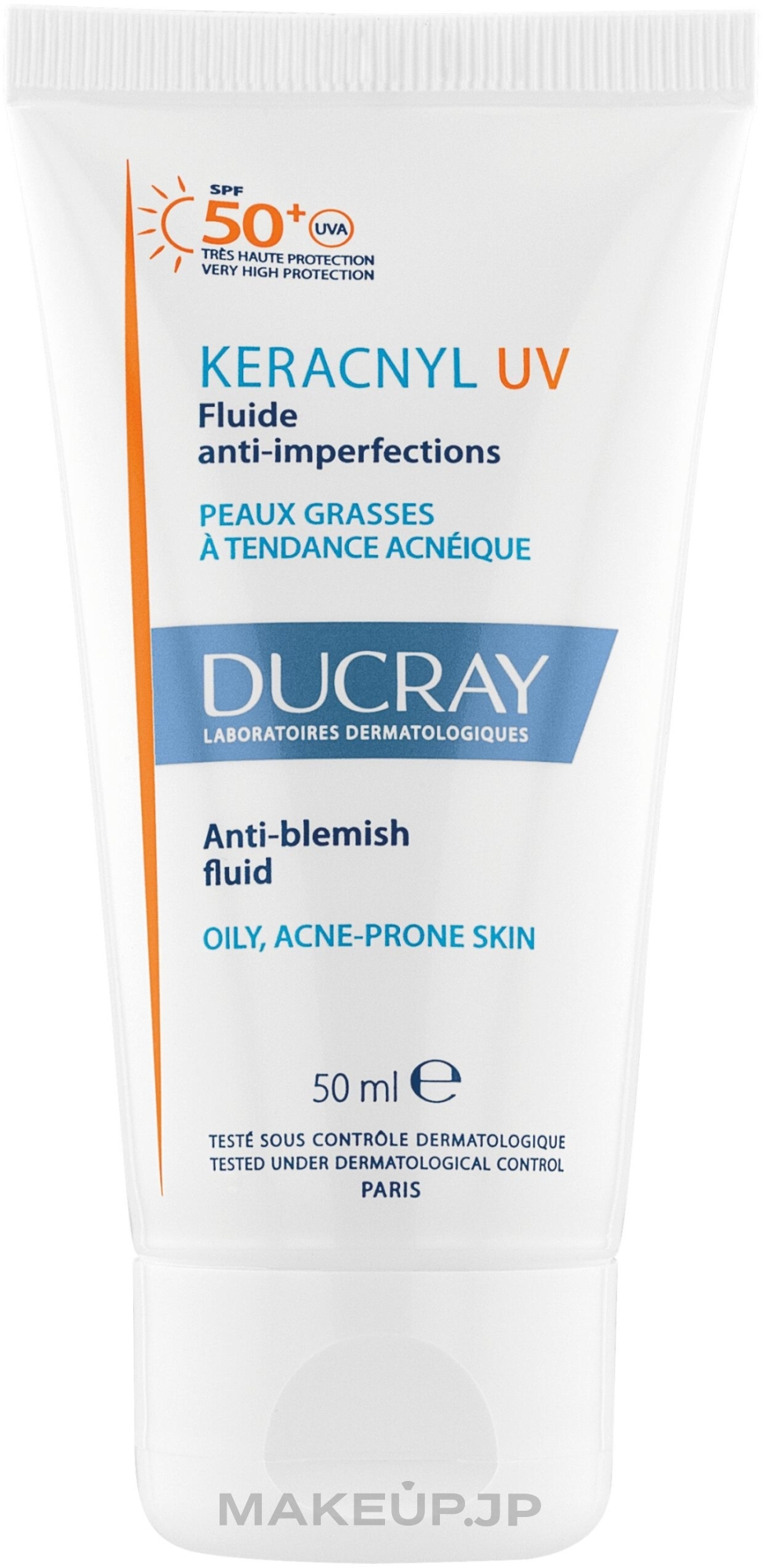 Facial Sun Fluid - Ducray Keracnyl UV Anti Blemish Fluid SPF50+ — photo 50 ml