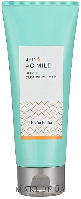 Face Cleansing Foam for Problem Skin - Holika Holika Skin And AC Mild Clear Cleansing Foam — photo N1