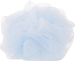 Fragrances, Perfumes, Cosmetics Synthetic Bath Sponge, medium, light blue - Balmy Naturel Bath Pouf Medium