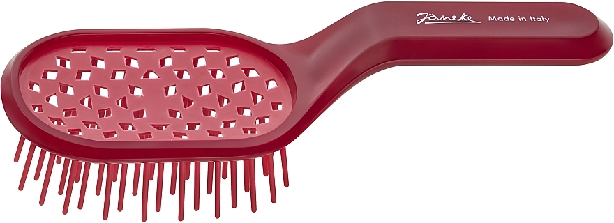 Hair Brush, coral - Janeke Curvy Superbrush — photo N8